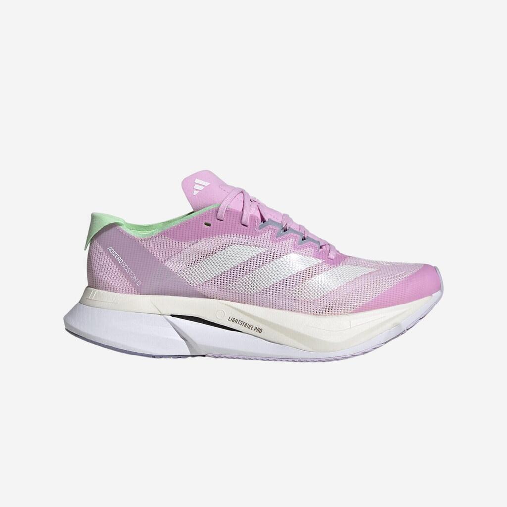 WOMEN'S ADIDAS ADIZERO BOSTON 12 RUNNING SHOES - PINK